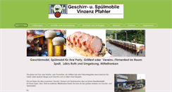 Desktop Screenshot of geschirrmobilpfahler.de